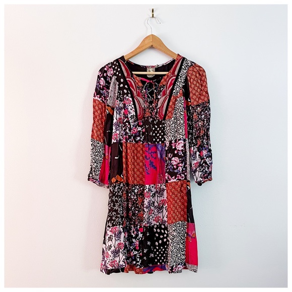 Anthropologie Arcata Patchwork Dress by One September XS - Picture 9 of 16